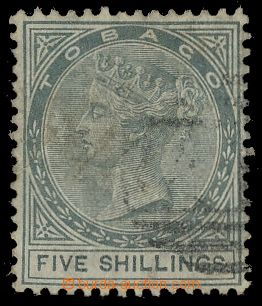 115738 - 1879 Mi.5, Královna Viktorie 5Sh šedá, kat. SG £750