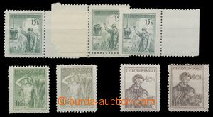115762 - 1954 issue Profession, selection of sought shades, Pof.775 -