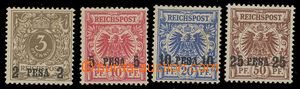 115773 - 1893 DEUTSCH-OSTAFRIKA   Mi.1, 3, 4 a 5, sestava 4ks I. emis