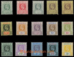 115846 - 1909 Mi.40-41, 54-65(SG.72-85), Edvard VII., série 15ks zn