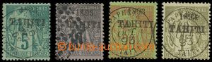 115848 - 1893 Mi.21, 22, 24, 29 (Yv.22, 23, 25, 30), overprint 1893/ 