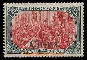 115957 - 1904 Mi.27 II., postage stmp Reichspost 5M, with overprint C