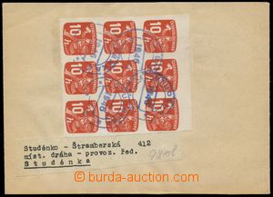 116008 - 1946 whole newspaper wrapper with address label on 9 newspap
