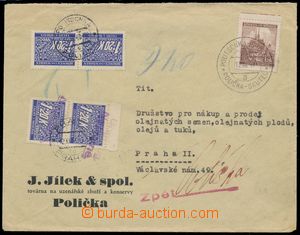 116009 - 1940 for postage due refused commercial letter, returned bac