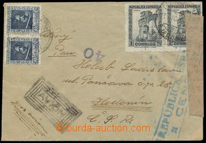 116025 - 1938 ŠPANĚLSKO / INTERBRIGÁDY letecký dopis do Hodonína
