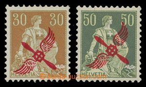 116028 - 1919-20 Mi.145, 152, Let Basilej–Frankfurt, hodnota 30c dv
