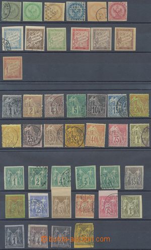 116054 - 1859 COLONIES  General Issue, selection of 43 pcs of stamps 
