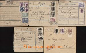 116056 - 1920-21 comp. 5 pcs of entires with interesting frankings is