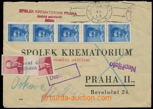 116064 - 1953 refused insufficiently franked letter, evidently from p