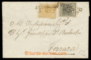 116147 - 1850 letter with Mi.1, 2, HP Ia, straight line postmark S. M