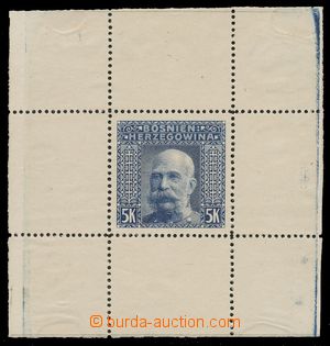 116171 - 1906 PLATE PROOF  MS format proof print values 5 Koruna - pe
