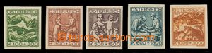 116176 - 1924 PLATE PROOF  Mi.442-446, TB Welfare, plate proofs in or