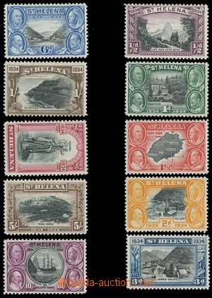 116217 - 1934 Mi.80-89 (SG.114-123), 100. výročí, kat. SG £35
