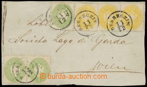 116224 - 1864 mixed franking IV. and issue V on face-side letter, Eag
