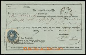 116226 - 1864 bilingual reply receipt with issue V 10Kr, Mi.33, CDS K