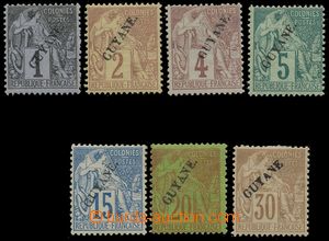116269 - 1892 Mi.16-19, 21-22, 24 (Yv.16-19, 21-22, 24), diagonální