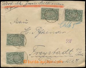 116288 - 1923 INFLATION  money letter for 20 millions mark, franked o