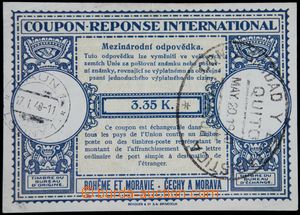 116300 - 1940 CMO1, international reply coupon with both postmarks, C