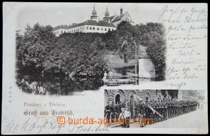 116325 - 1900 TŘEBÍČ - 2-záběrová, zámek, císařské manévry
