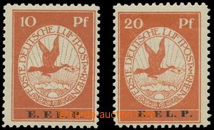 116364 - 1912 Mi.V, VI, Airmail stamp. with additional-printing E.EL.