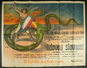 116368 - 1902 POLITIKA / BRNO  plakát vydaný u příležitosti 5. v