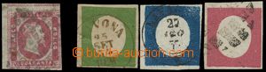 116404 - 1851-54 Mi.3, 7-9, Victor Emmanuel II., comp. of stamps, onl