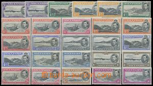 116415 - 1938-53 Mi.39-52 (SG.38-47a), George VI., also with 9x perf 
