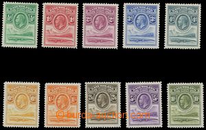 116447 - 1933 Mi.1-10, Jiří V., kat. SG £225