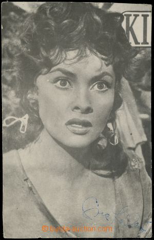 116558 - 1960 LOLLOBRIGIDA Gina (*1927), Italian actress, signature o