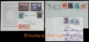 116572 - 1948 SOVIET ZONE  comp. 3 pcs of entires, postcard and lette