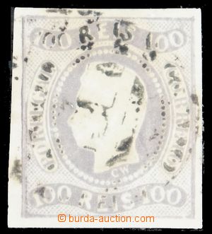 116692 - 1866 Mi.23, King Luis I., 100R grey-violet, imperforated, ve