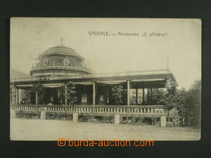 116732 - 1910 CHUCHLE - restaurace U Přístavu; prošlá, zlomený r