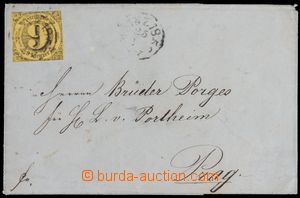 117110 - 1852 skládaný přebal dopisu vyfr. zn. 9Kr, Mi.10 II., DR 