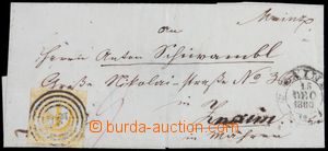 117113 - 1860 skládaný dopis vyfr. zn. 9Kr, Mi.23, mimořádně hez