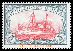 117363 - 1901 DEUTSCH-NEUGUINEA  Mi.19, Lodě 5M, zelenočerná / če