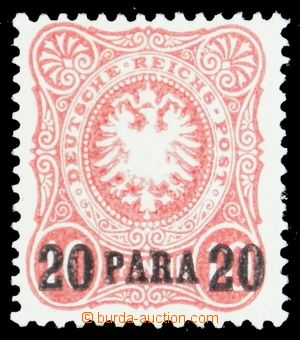 117366 - 1884 Mi.2b, Výplatní 20para / 10Pfg, světle červená, vz