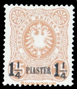 117367 - 1884 Mi.4a, Výplatní 1¼Pia / 25Pfg, světle oranžov