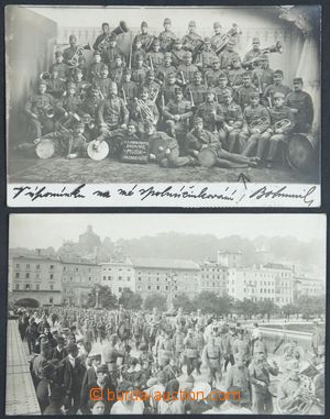 117953 - 1915-17 SALZBURG - sestava 2ks pohlednic, vojenská hudba - 