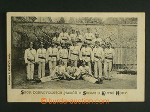117967 - 1900 SEDLEC - hasiči, společné foto, foto Krátký, Kolí