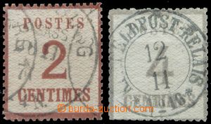 118159 - 1870 ELSASS-LOTHRINGEN:  Mi.2I. + 3I., Číslice, hodnota 2c