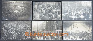 118740 - 1918 PRAHA (Prag) - soubor 6ks fotopohlednic, oslavy samosta