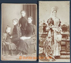 118757 - 1885 FAMILIE LIECHTENSTEIN  sestava 2ks kabinetních fotogra