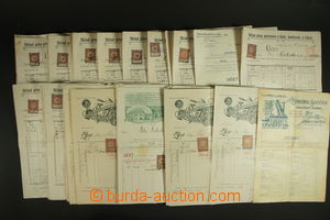 118768 - 1900-15 INVOICES / EAST BOHEMIA  selection of about 110 pcs 
