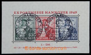 119119 - 1949 BIZONE   Mi.Bl.1a, aršík Hannover, PR HANNOVER/ 26.4.