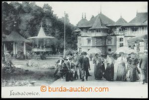 119219 - 1907 LUHAČOVICE - lázeňské náměstí, lidé, vydal Mota