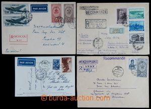 119262 - 1947-51 sestava 4ks celistvostí, Let-pohlednice a 3x R-dopi