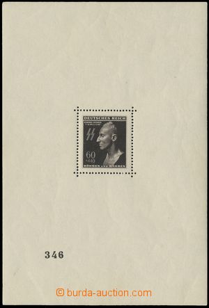 119294 - 1943 Pof.A111 (Mi.Bl.I), Heydrich's MS, format 101x149, type
