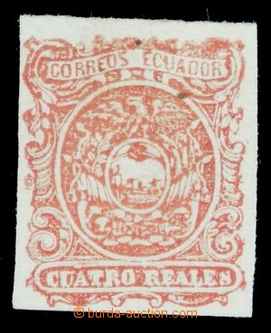 119346 - 1866 Mi.4 I., Znak v ozdobném rámu, hodnota 4R červená, 