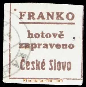 119461 - 1918 NOUZOVÉ NOVINOVÉ NÁLEPKY  novinová nálepka České