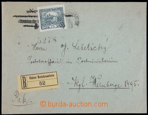 119560 - 1919 Reg letter with 75h, Pof.18, posting single circle canc